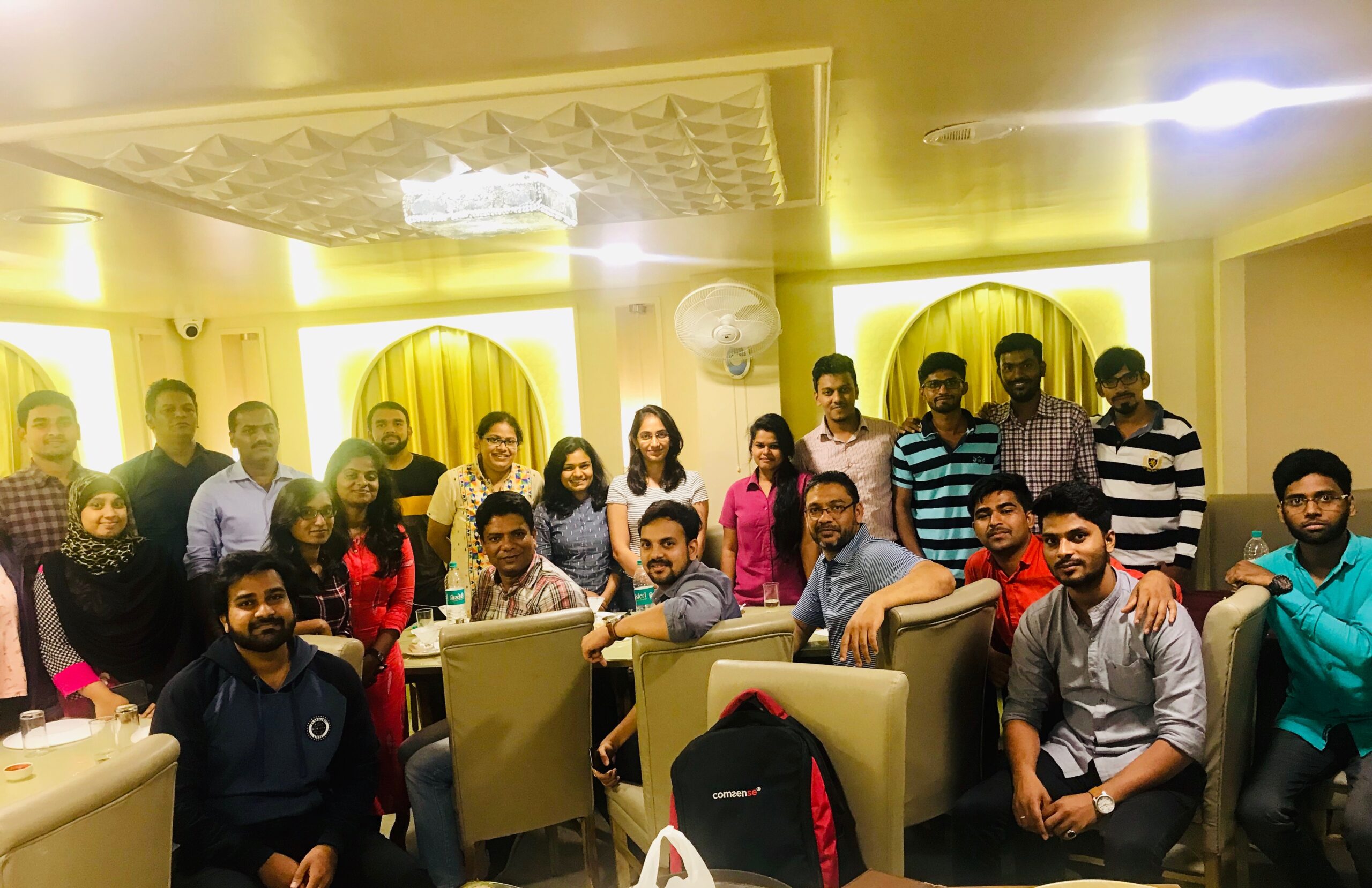 Team on a dinner celebration - 2019